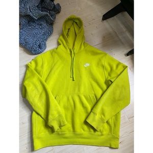 Lime green Nike hoodie